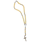 Saint Benedict rosary with wood beads - Catholic Wholesale