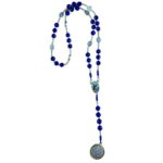 Archangel Michael Guardian Angel chaplet with glass beads - Catholic Wholesale
