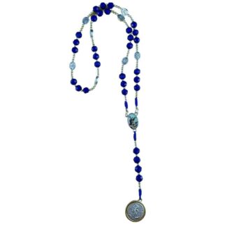 Archangel Michael Guardian Angel chaplet with glass beads - Catholic Wholesale