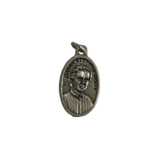 Silver St Gianna Beretta Molla medal depicting a detailed portrait relief of the saint.