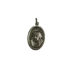 Silberne Sankt Mutter Teresa Medaille zeigt ein detailliertes Büstenrelief der Heiligen in ihrem traditionellen Ordensgewand.