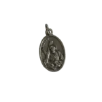 Silver St Andrew medal depicting the apostle leaning against a large X-shaped saltire cross.