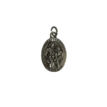 Silver St Thomas the Apostle medal depicting the saint holding a builder's square and a spear.