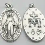 Miraculous Medal large reversible medal, 4.5 cm, detailed both sides