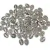 Benediktusmedaille ovale Perle, 1 cm, oxidiertes Metall aus Italien
